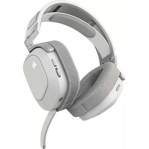 Casti cu microfon Corsair HS80 MAX WIRELESS, Multi-platform Gaming, 20Hz-40Khz, 32ohm, 116db, driver 50mm, autonomie baterie de pana la 24 de ore, alb