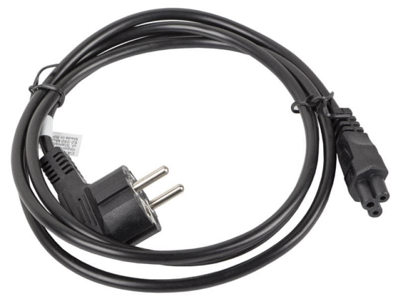 Cablu alimentare CEE 7/7 („Mickey”)  IEC 320 C5 1,8 m VDE negru