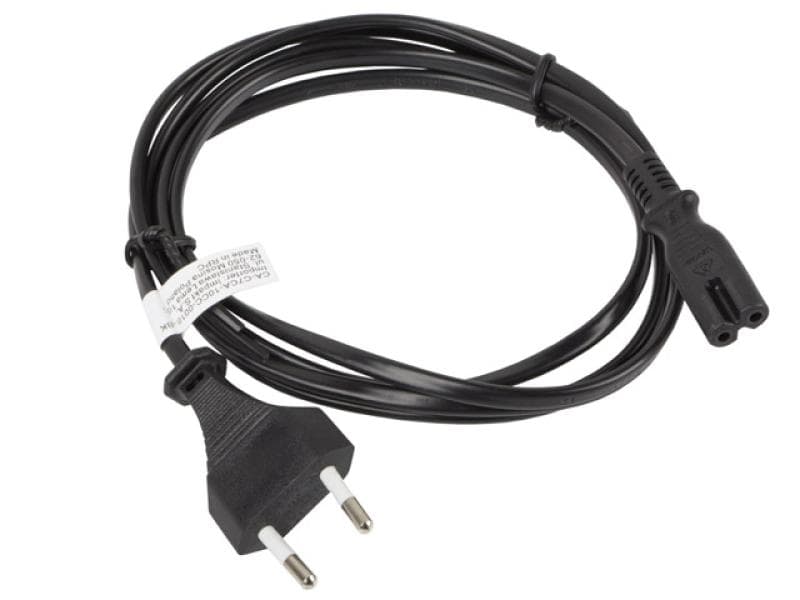 Cablu alimentare CEE 7/16  IEC 320 C7 Euro (radio) 1,8 m negru