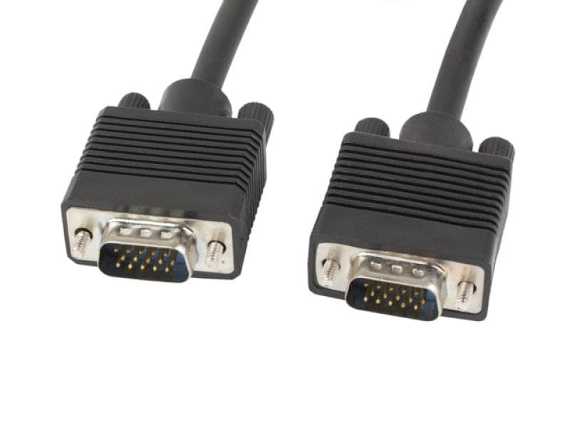 Cablu VGA M/M 1,8 m ecranare dublă cu miez de ferită negru
