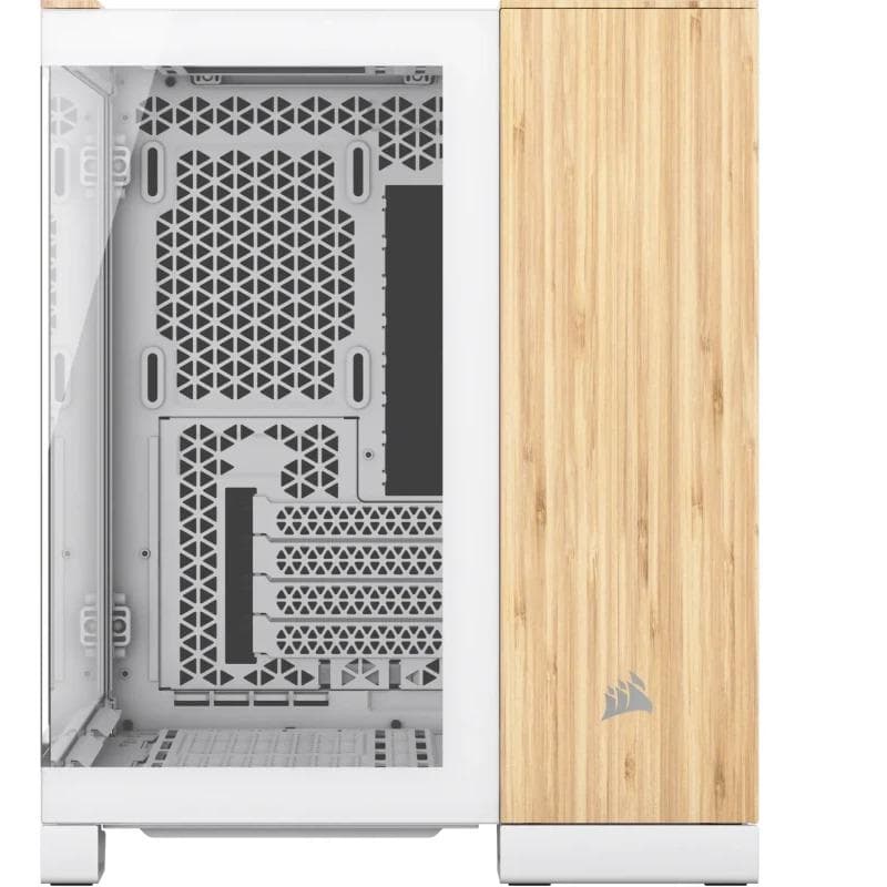 Carcasa CORSAIR 2500X Micro ATX Dual Chamber White/Bamboo Wood