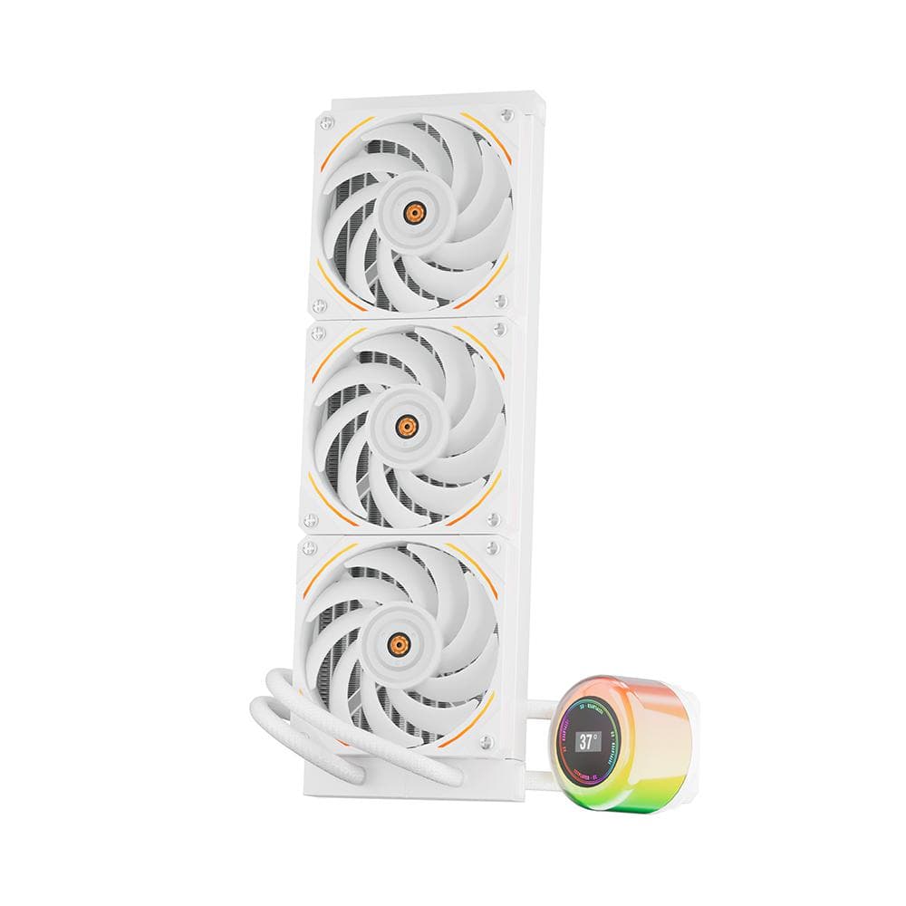 Cooler Procesor 1stPlayer CC-360-wh, display, aRGB, compatibil AMD/Intel, alb