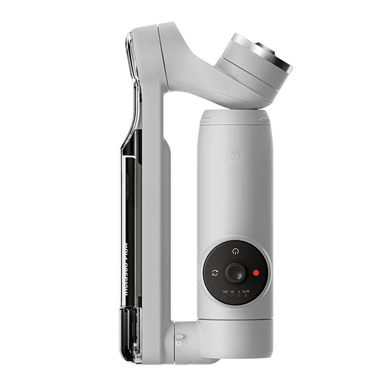 Insta360 Flow Stabilizer, lungime selfie stick incorporat 215mm, dimensiune trepied incorporat 80mm, alb