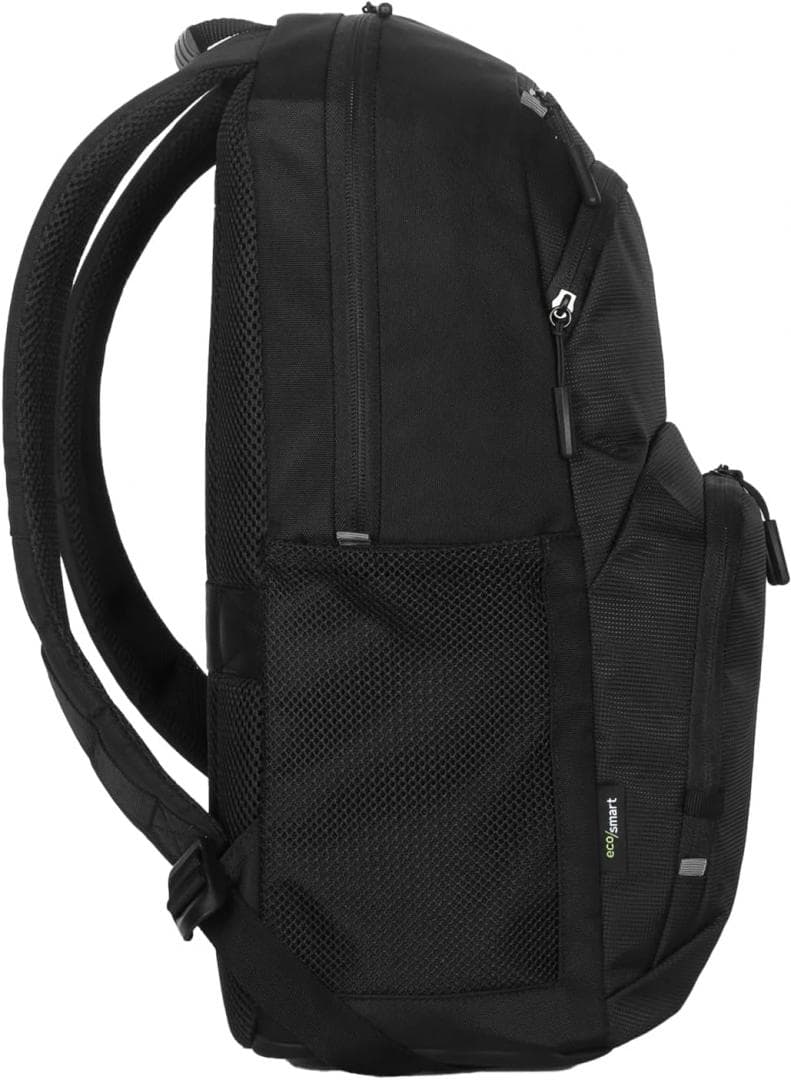 Rucsac laptop Targus Classic  EcoSmart®, pentru laptopuri de 15.6", capacitate 20 litri, material poliester, dimensiuni: 31 x 17.5 x 47 cm, dimensiune compartiment laptop: 38.7 x 2.5 x 26.5 cm, greutate  0.88 kg, negru