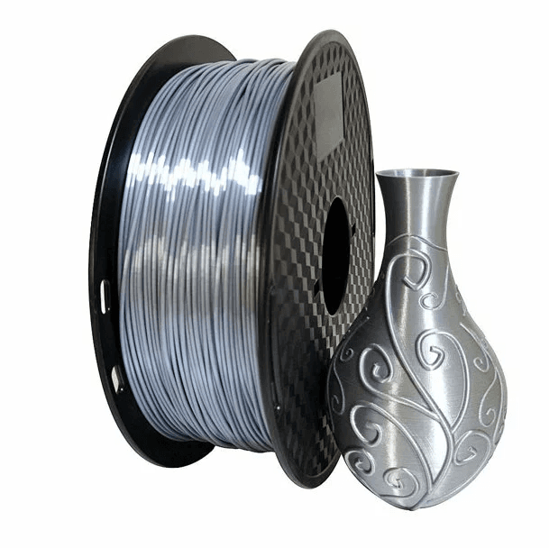 CREALITY PLA 3D Printer Filament, silk silver, Printing temperature: 190-220, Filament diameter: 1.75mm, Tensile strength: 60MPa, Size of filament wheel: Diameter 200mm, height 66mm, hole diameter 56mm. Utilizare: pana la 6 luni de la deschiderea ambalajului.