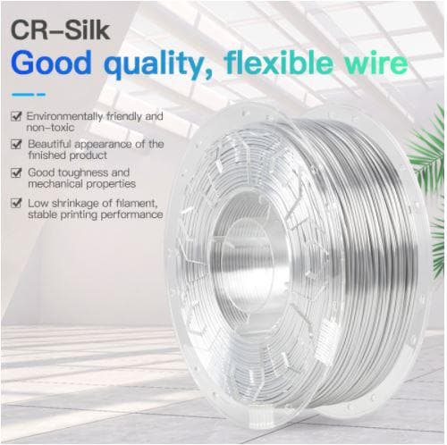 CREALITY PLA 3D Printer Filament, silk white, Printing temperature: 190-220, Filament diameter: 1.75mm, Tensile strength: 60MPa, Size of filament wheel: Diameter 200mm, height 66mm, hole diameter 56mm. Utilizare: pana la 6 luni de la deschiderea ambalajului.