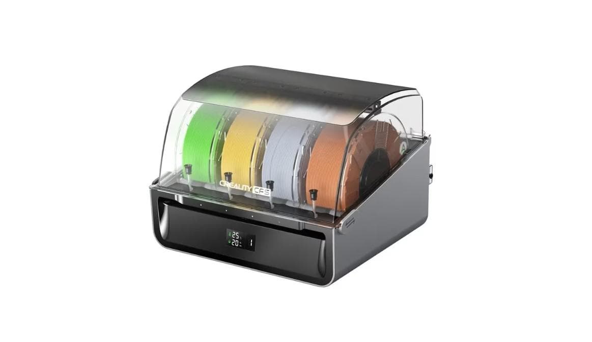 CREALITY CFS MULTI FILAMENT SYSTEM, Pentru printare 3D multi color sau multi filament, Compatibil cu Creality HI si Creality K2 Plus, Dimensiuni: 379 × 314 × 276 mm, Greutate: 4.56kg, Numar filamente suportate: 4, Diametru filament compatibil: 1.75mm, diametru 197-202mm, latime: 42-68mm