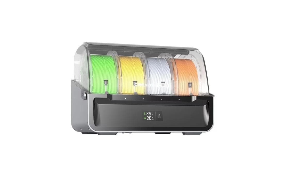 CREALITY CFS MULTI FILAMENT SYSTEM, Pentru printare 3D multi color sau multi filament, Compatibil cu Creality HI si Creality K2 Plus, Dimensiuni: 379 × 314 × 276 mm, Greutate: 4.56kg, Numar filamente suportate: 4, Diametru filament compatibil: 1.75mm, diametru 197-202mm, latime: 42-68mm