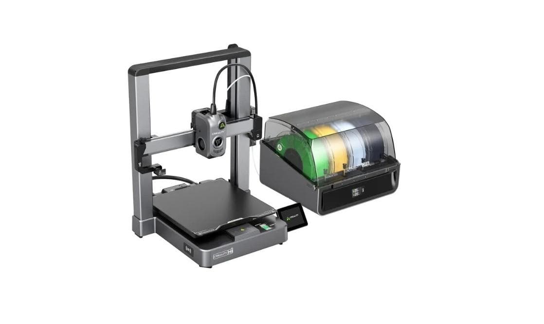 CREALITY HI COMBO 3D PRINTER, Tehnologie FDM, Volum printare: 260 × 260 × 300 mm, dimensiuni imprimanta: 409 × 392 × 477 mm, Touchscreen 3.2", Camera video pentru monitorizare, Senzor filament, Viteza printare: 300mm/s standard, 500mm/s max, Acuratete: 100±0.1 mm, inaltime strat: 0.1-0.35 mm, Direct