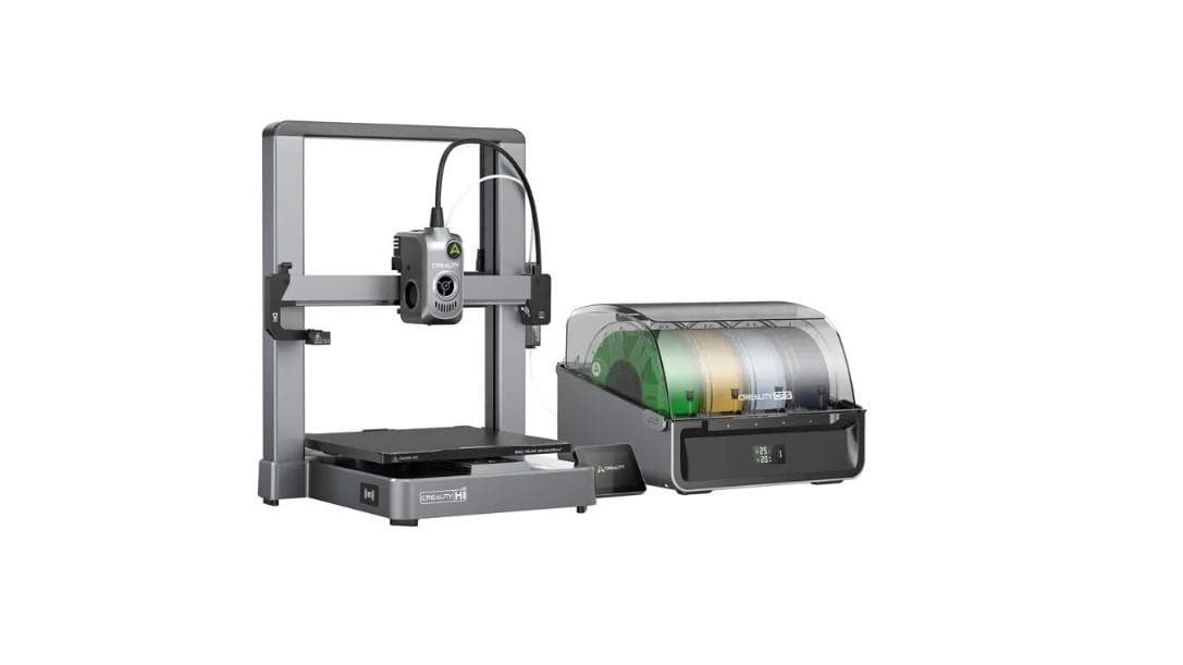 CREALITY HI COMBO 3D PRINTER, Tehnologie FDM, Volum printare: 260 × 260 × 300 mm, dimensiuni imprimanta: 409 × 392 × 477 mm, Touchscreen 3.2", Camera video pentru monitorizare, Senzor filament, Viteza printare: 300mm/s standard, 500mm/s max, Acuratete: 100±0.1 mm, inaltime strat: 0.1-0.35 mm, Direct