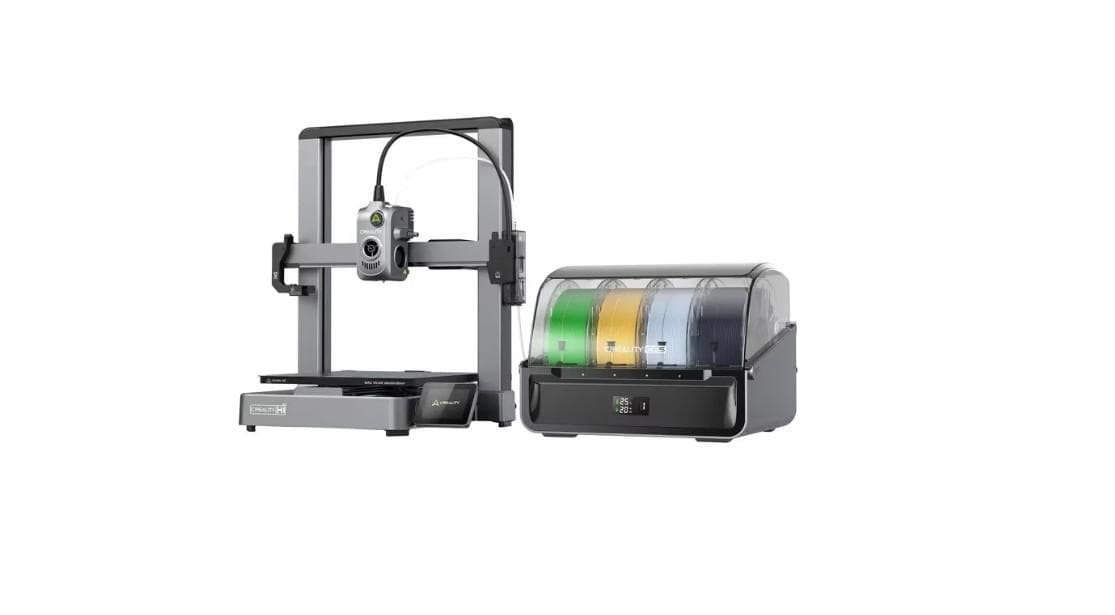 CREALITY HI COMBO 3D PRINTER, Tehnologie FDM, Volum printare: 260 × 260 × 300 mm, dimensiuni imprimanta: 409 × 392 × 477 mm, Touchscreen 3.2", Camera video pentru monitorizare, Senzor filament, Viteza printare: 300mm/s standard, 500mm/s max, Acuratete: 100±0.1 mm, inaltime strat: 0.1-0.35 mm, Direct