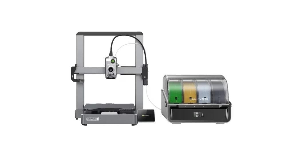 CREALITY HI COMBO 3D PRINTER, Tehnologie FDM, Volum printare: 260 × 260 × 300 mm, dimensiuni imprimanta: 409 × 392 × 477 mm, Touchscreen 3.2", Camera video pentru monitorizare, Senzor filament, Viteza printare: 300mm/s standard, 500mm/s max, Acuratete: 100±0.1 mm, inaltime strat: 0.1-0.35 mm, Direct
