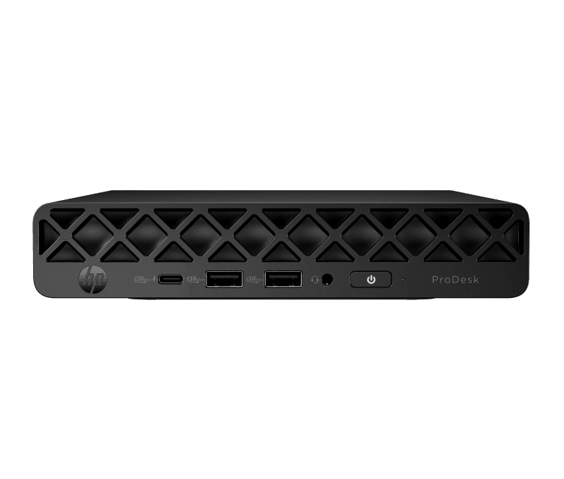 Desktop HP ProDesk 4 G1i Desktop Mini, Intel Core Ultra 7 265T 10-Core (1.5GHz, up to 5.3GHz, 30MB), video integrat Intel UHD Graphics, RAM 32GB DDR5 5600MHz (1x32GB), SSD 512GB M.2 2280 PCIe NVMe , no ODD, LAN 10/100/1000, Intel AX211 Wi-Fi 6E + Bluetooth 5.3, porturi: 2x USB Type- A 10Gbps/ 3x USB
