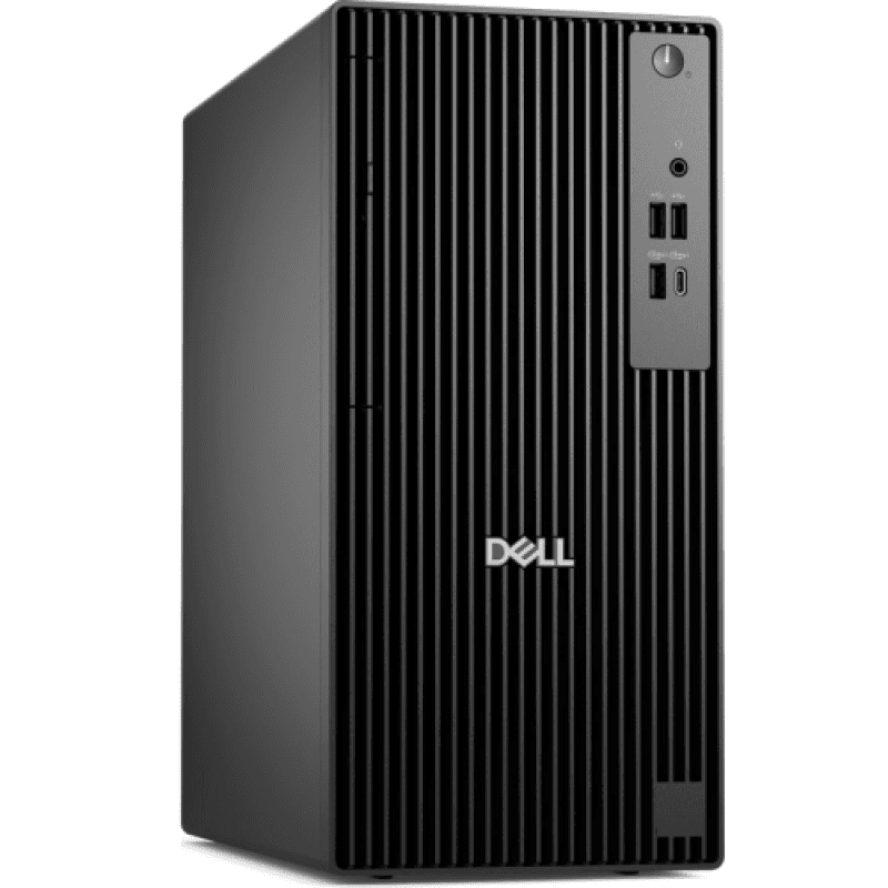 Desktop Dell Pro Tower (QCT1250), 360W Platinum PSU, Intel(R) Core(TM) i7-14700 (20 cores, up to 5.4 GHz), AMD Radeon RX 7400, 8GB GDDR6, full height, 16GB, 2x8GB, DDR5, up to 5600MT/s, 512GB SSD TLC, Intel Wi-Fi 7 BE200, 2x2, 802.11be, Bluetooth wireless card, Dell Wired Mouse MS116 – Black, Dell