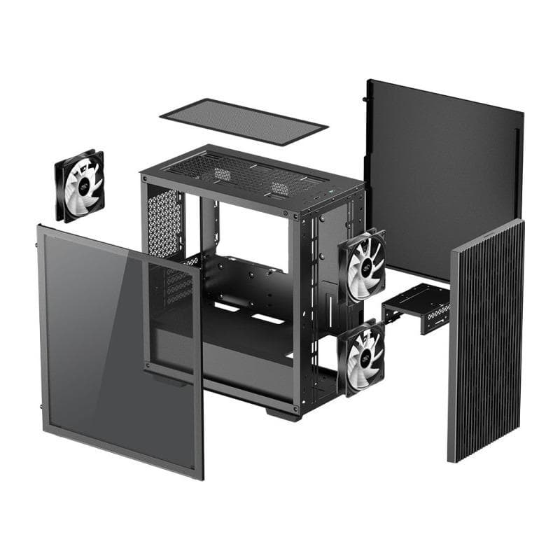 Carcasa DEEPCOOL MATREXX 40 3FS Mini Tower RGB NEGRU