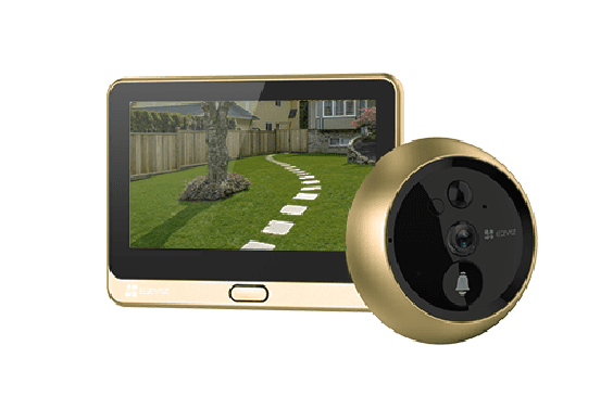 Vizor Wireless EZVIZ,CS-DP2C-A0-6E2WPFBS;1/3" Progressive Scan CMOS, 2.0 mm @ F2.2, visual angle (diagonal):155°,ICR infrared filter,Max. 5 m, 1080p / 2MP, 15fps, PIR angle 110°, Max. 5m (20 ft), MicroSD card(max. 256 GB)， Built-in high sensitivity microphone，Built-in high-power speaker，PIR motion