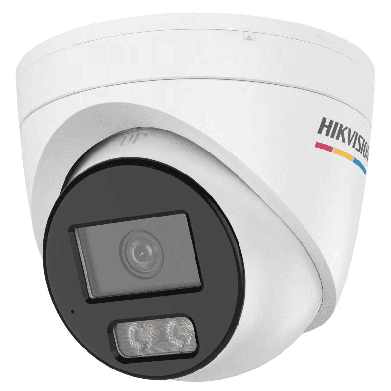 Camera de supraveghere IP Turret 4MP ColorVu 3.0 Hikvision DS-2CD1347G3H-LIUF/SL(2.8MM), lentila fixa 2.8mm, iluminare: Color: 0.0001 Lux @ (F1.0, AGC ON)cu IR: 30m, microfon incorporat, difuzor incorporat, slot card de memorie: microSD/microSDHC/microSDXC card pana la 512GB, interfata: 1 x RJ45 10