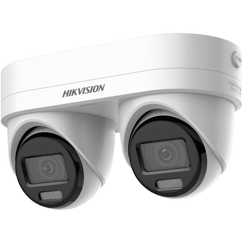 Camera de supraveghere IP Dublu Turret 4MP Hikvision DS-2CD2346G3D- IZ2UY/SL(2.8/4MM), lentile fixe: 2.8mm si 4mm, iluminare min: Color: 0.001 Lux @ (F1.6, AGC ON), 0 Lux cu IR: 30m, microfon incorporat, difuzor incorporat, slot card de memorie: microSD/microSDHC/microSDXC maxim 512GB, alarma la