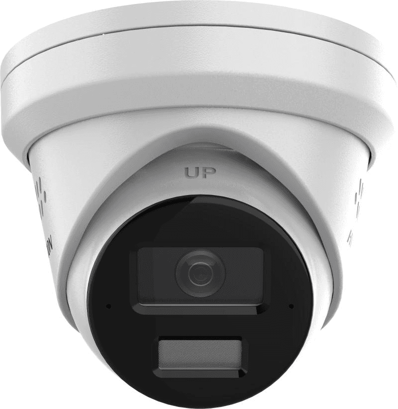 Camera de supraveghere IP Turret 8MP Hikvision DS-2CD2383G2- LI2U/SL(2.8MM), lentila fixa 2.8mm, iluminare min: Color: 0.005 Lux @ (F1.6, AGC ON),0 Lux cu IR 30m, microfon incorporat, difuzor incorporat, slot card de memorie: microSD/microSDHC/microSDXC maxim 512GB, alarma la evenimente: Motion