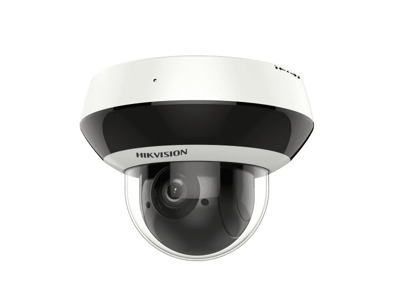 Camera de supraveghere IP Mini Dome PTZ  4X Outdoor 4MP Hikvision DS-2DE2A404IW-DE3/W(C0)(S6)(C), lentila varifocala: 2.8-12mm, iluminare min: Color: 0.005 Lux @ (F1.5, AGC ON), B/W: 0.001 Lux @ (F1.5, AGC ON), 0 Lux cu IR: 20m, microfon incorporat, interfata audio: 1/1, slot card de memorie