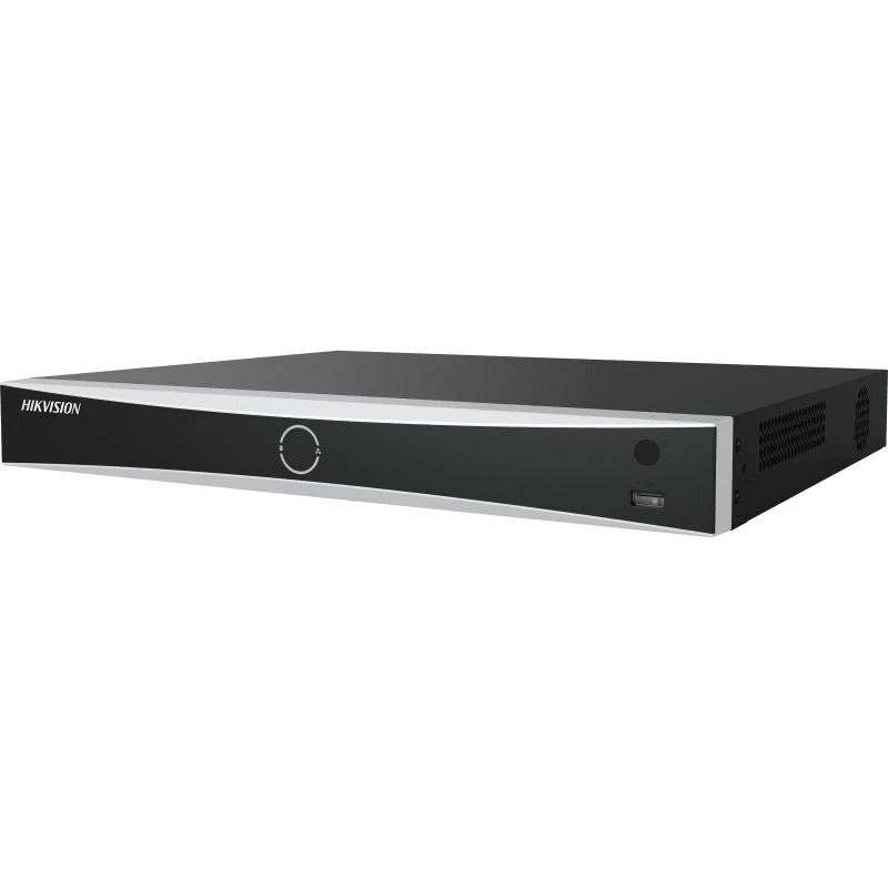 NVR Hikvision 8 canale DS-7608NXI-I2/8P/VPRO, pana la  32 canale 1080p decoding capability, pana la 8 canale functie AcuSeek si AcuSearch, pana la 8-ch IP camera inputs, Face picture comparison, human face capture, face picture search, ANPR, iesiri: HDMI/VGA, H.265, H.265+, H.264, H.264 +, MPEG4, 2