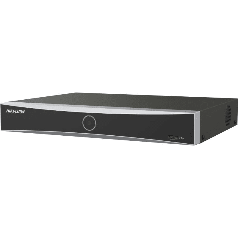 NVR Hikvision 8 canale AcuSeek K Vpro DS-7608NXI-K1/VPRO; 3-ch@12 MP or 6-ch@8 MP or 12-ch@4 MP or 24-ch@1080p decoding capacity, H.265 +/H.265/H.264+/H.264, iesiri: HDMI/VGA, 1x SATA max 16TB pe HDD, AI by NVR: Facial recognition, perimeter protection, motion detection 2.0, AcuSearch, AcuSeek, AI