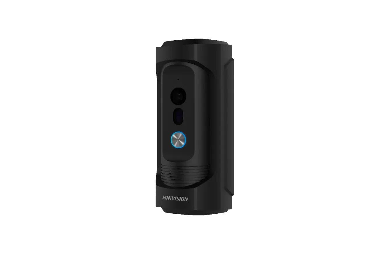 Post exterior videointerfon anti vandal Hikvision DS-KB8113-IME1(B), camera video 2MP Full HD,  vizualizare pe timp de noapte la 3 metri, True WDR,comunicare audio bidirectionala, alimentare POE , interfata retea: PoE,10/100 Mbps self-adapted, 1 x iesire releu, 1 x iesire alarma, IP65,IK09