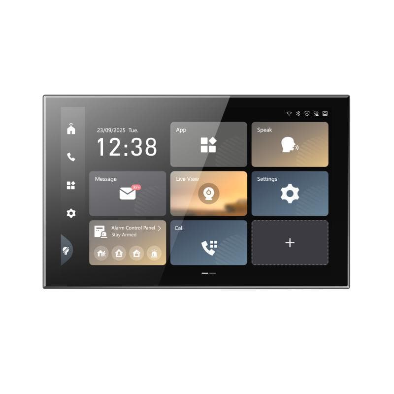 Monitor videointerfon color Hikvision DS-KH9570-WTE1/S, 10.1-inch colorful IPS touch screen, rezolutie: 1920 × , 1 RJ-45 10/100 Mbps, Wi- Fi 6, 2.4 GHz & 5GHz, alimentare: 12 VDC, 2.5 A; IEEE 802.3at, Standard PoE, temperatura de functionare: -10 °C to 50 °C 