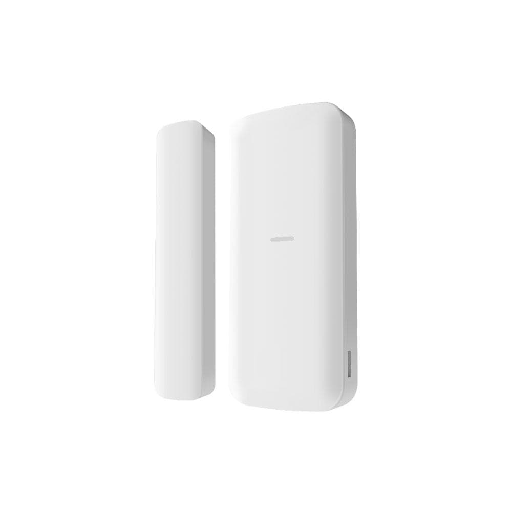 Contact magnetic wireless AXPRO Hikvision DS-PDMCS-EG2-WE, frecventa operare: 868 MHz, transmisie:  Tri-X Wireless, criptare: AES-128, distanta comunicare: 1200 m in camp deschis, metoda de detectie: deschidere contact, SSI(Signal Strength Indicators), Environment Temperature Indication, indicator