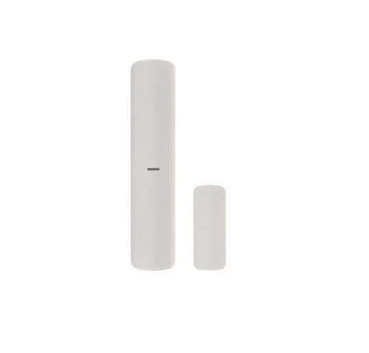 Contact magnetic de exterior wireless AXPRO  Hikvision DS-PDMCX-E-WE, frecventa de operare 868MHz, technilogie Tri-X Wireless, criptare AES- 128, distanta comunicare 1600m in camp deschis, distanta detectie max 76mm, multiple metode de inrolare, frecventa alternanta, indicator LED albastru, complet