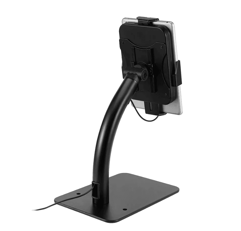 Suport de tableta Neomounts by Newstar DS15-625BL1, diagonala maxima 11", greutate maxima 1kg, tilt +20°, -110°, rotate  360°, reglare manuala, garantie 5 ani, negru