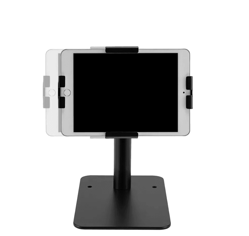 Suport de tableta Neomounts by Newstar DS15-625BL1, diagonala maxima 11", greutate maxima 1kg, tilt +20°, -110°, rotate  360°, reglare manuala, garantie 5 ani, negru