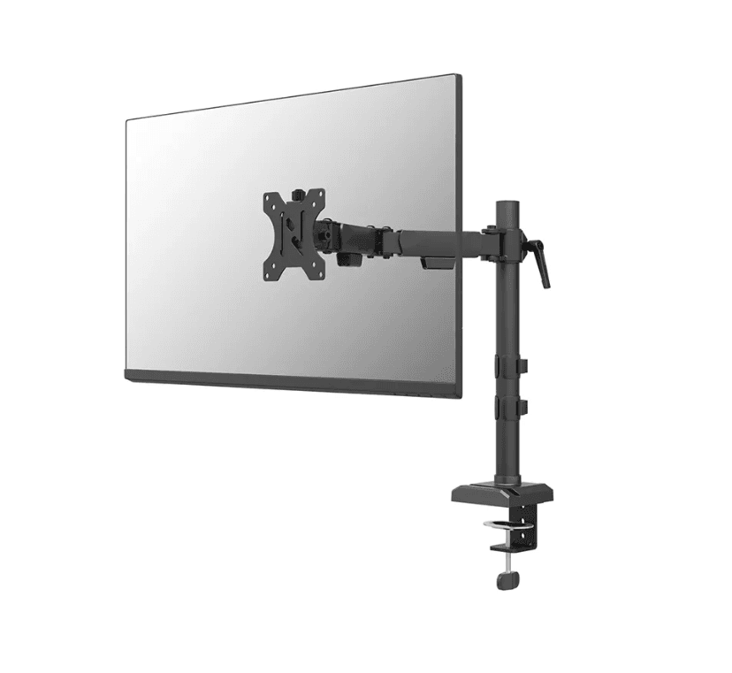 Brat monitor Neomounts DS60-600BL1; pentru display-uri cu diagonale 10"-32", sistem de prindere VESA 75x75~100x100, greutate maxima suportata 8kg, full motion, tilt +45°, swivel 90°, rotate 180°, distanta fata de perete 172-496mm; culoare negru. Garantie 5 ani