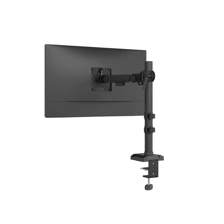 Brat monitor Neomounts DS60-600BL1; pentru display-uri cu diagonale 10"-32", sistem de prindere VESA 75x75~100x100, greutate maxima suportata 8kg, full motion, tilt +45°, swivel 90°, rotate 180°, distanta fata de perete 172-496mm; culoare negru. Garantie 5 ani