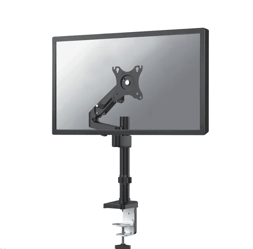 Brat monitor Neomounts DS70-750BL1; pentru display-uri cu diagonale 17"-27", sistem de prindere VESA 75x75~100x100, greutate maxima suportata 7kg, full motion, tilt +45°, swivel 90°, rotate 180°; gas spring; culoare negru. Garantie 5 ani