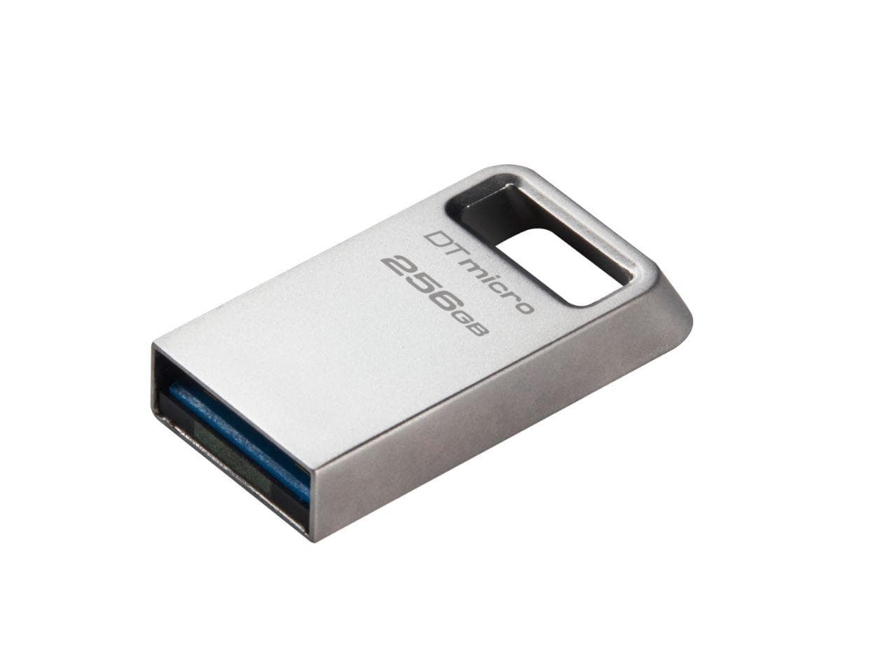 Memorie USB Flash Drive Kingston 256GB Data Traveler Micro, USB 3.2 Gen1, Metalic