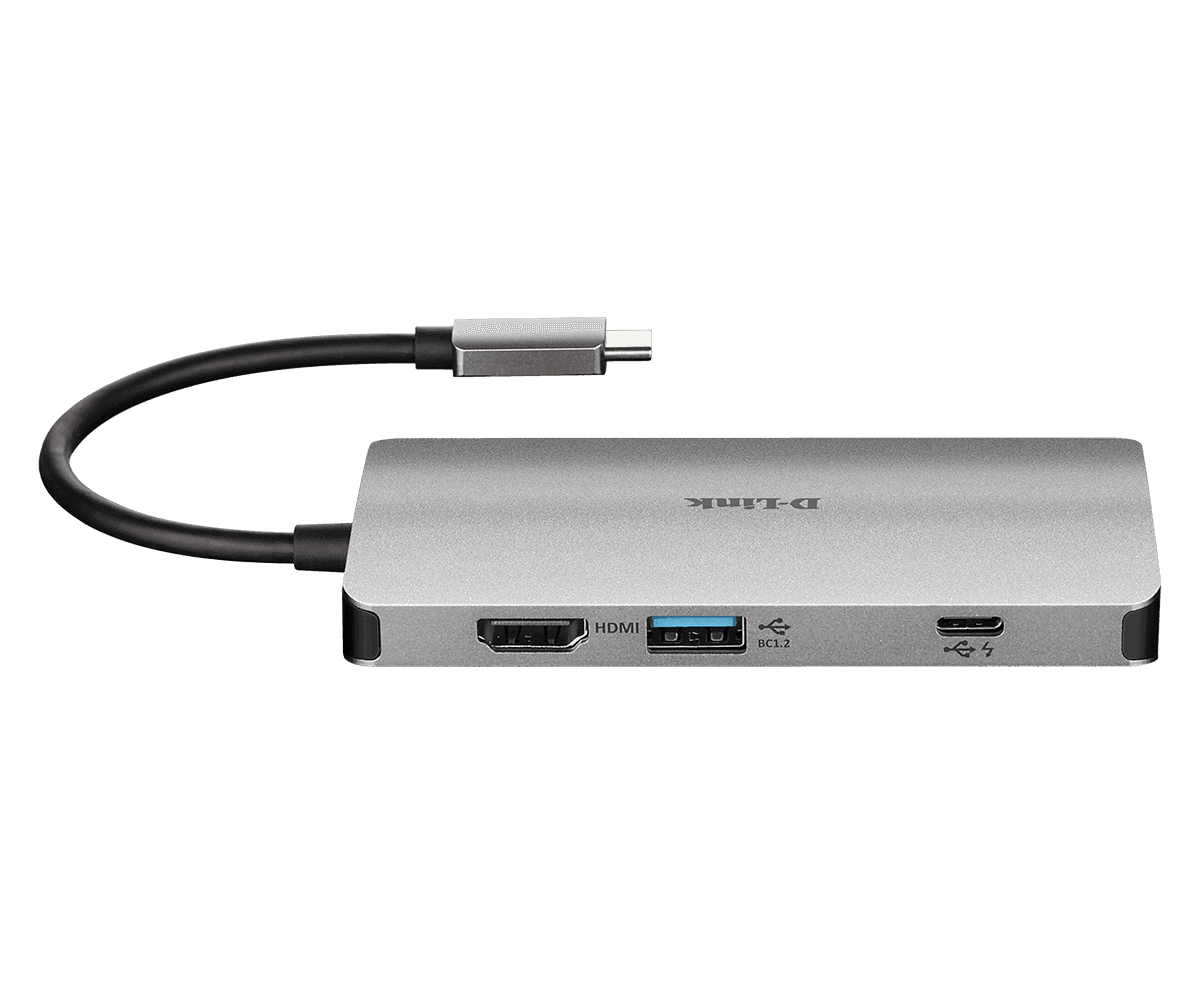 Hub USB DLINK DUB-M810, 8 porturi 3.0, gri