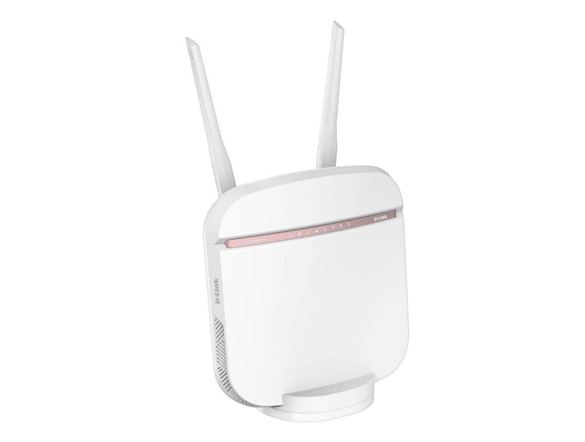 D-Link Router Wireless DWR-978 5G, AC2600, Dual-Band, MU-MIMO, Porturi: 4 x Gigabit RJ-45, 1 x WAN, suporta pana la 128 dispozitive conectate, 2 x antene externe detasabile, viteza wireless: 1733 Mbps 5 GHz, 800 Mbps 2.4 GHz, 5G/4G LTE/3G via SIM, 1 x USB 2.0.