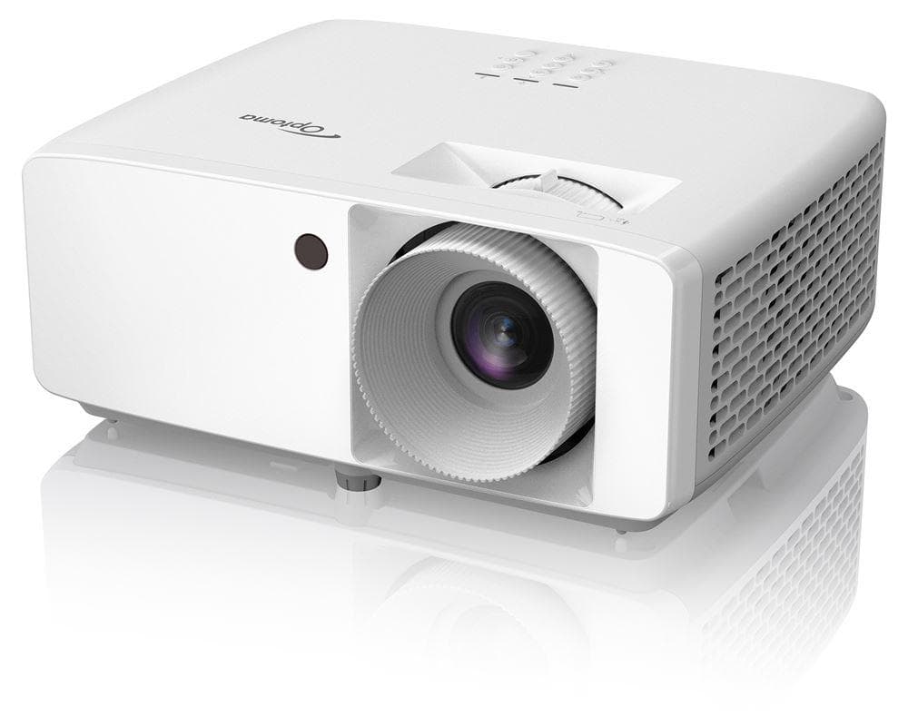 Videoproiector Optoma ZH350, DLP laser FHD 1920*1080, 3.600 lumeni, 2.000.000:1, 16:9/ 4:3, 30.000 ore, distanta maxima de proiectie 10 m, dimensiune maxima imagine 7.62 m/ 300", 2* HDMI, USB-A power 1.5A, RS232, audio out, 27-32 dB, boxa 15W, 3D, Security bar, Kensington Lock, protejare cu parola