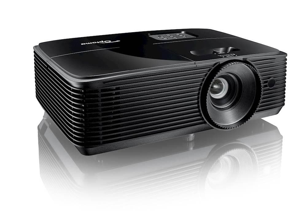 Videoproiector Optoma H190X, DLP WXGA 1280*800, 3.900 lumeni, 30.000:1, 16:10/ 4:3/ 16:9, dimensiune maxima imagine 7.61 m/ 300'', distanta maxima de proiectie 12m, lampa 6.000 ore/ 15.000 eco+, zoom 1.1x, HDMI 1.4a 3D support, VGA (YPbPr/RGB), Composite video, audio in/ out, VGA, USB-A power 1A