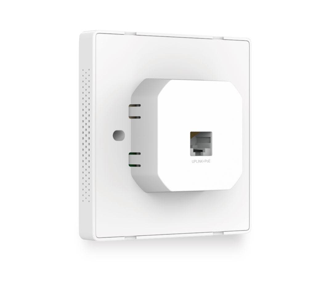 Wireless Access Point TP-Link EAP230-WALL, 1× 10/100/1000 Mbps Ethernet Port, 802.3af/802.3at PoE, 2 Dual-Band Antennas, 2.4 GHz: 2× 4 dBi, 5 GHz: 2× 3.6 dBi, Mounting: Wall Plate Mounting, Wireless Standards: IEEE 802.11n/g/b/ac, 5 GHz: 867 Mbps, 2.4 GHz: 300 Mbps, Omada AC1200 Wireless MU-MIMO