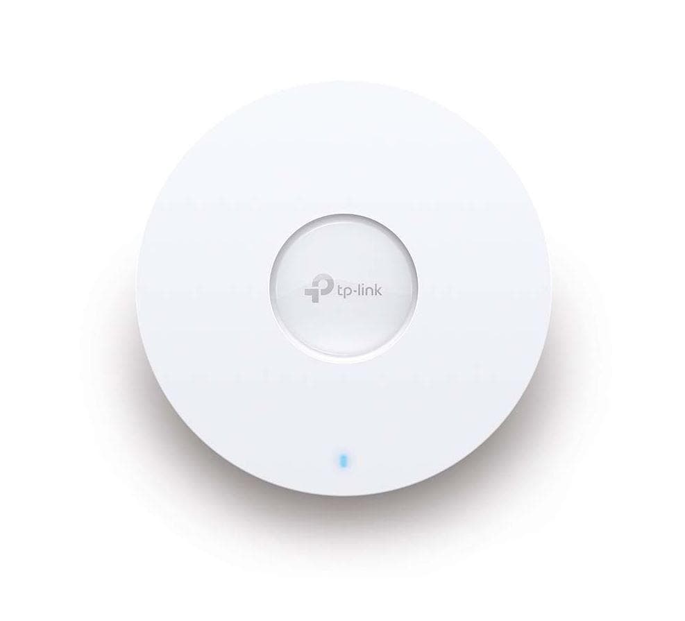 AX1800 Ceiling Mount Dual-Band Wi-Fi 6 Access Point PORT:1× Gigabit RJ45 Port SPEED:574Mbps at  2.4 GHz + 1201 Mbps at 5 GHz FEATURE: 802.3at POE and 12V DC (Power Adapter is not included), 2 ×Internal Antennas, MU-MIMO, Seamless Roaming, Band Steering, Beamforming, Load Balance, Airtime Fairness