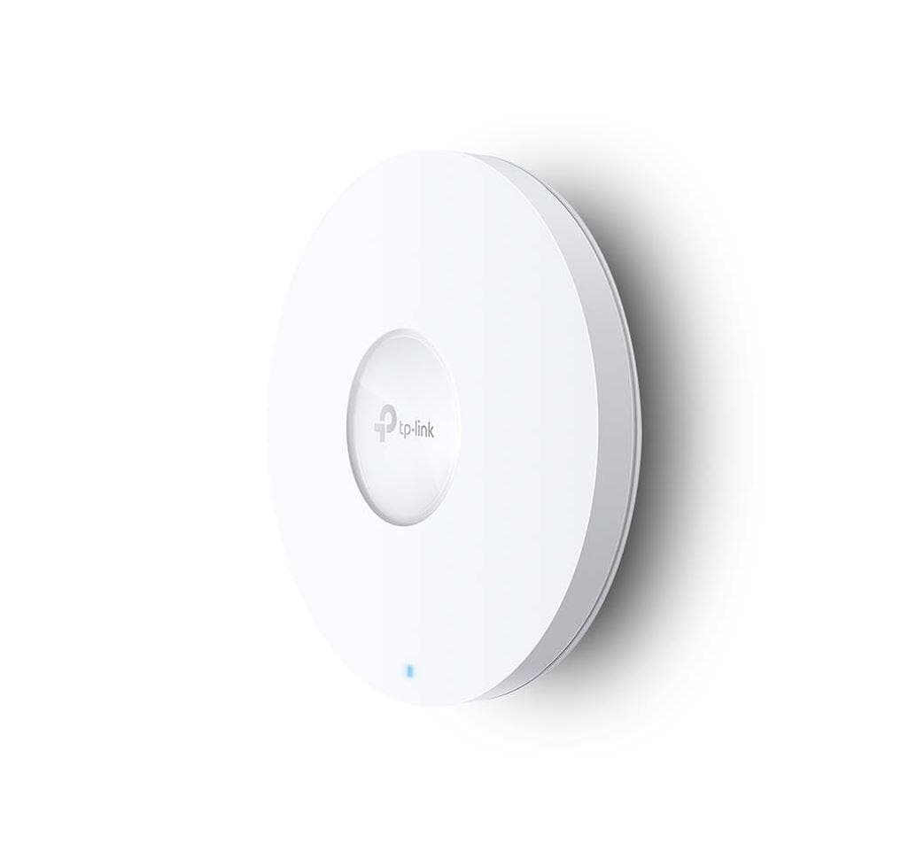 AX1800 Ceiling Mount Dual-Band Wi-Fi 6 Access Point PORT:1× Gigabit RJ45 Port SPEED:574Mbps at  2.4 GHz + 1201 Mbps at 5 GHz FEATURE: 802.3at POE and 12V DC (Power Adapter is not included), 2 ×Internal Antennas, MU-MIMO, Seamless Roaming, Band Steering, Beamforming, Load Balance, Airtime Fairness