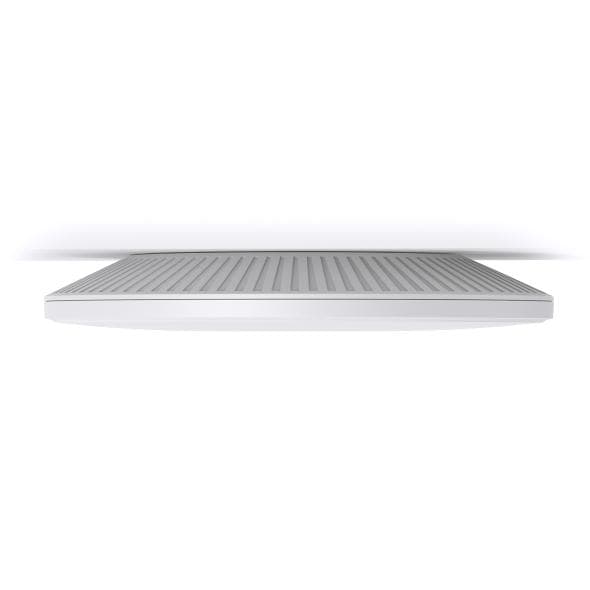 "AX5400 Ceiling Mount Dual-Band Wi-Fi 6 Access Point PORT: 1×2.5 Gigabit RJ45 Port SPEED:574Mbps at  2.4 GHz + 4804 Mbps at 5 GHz FEATURE: 802.3at POE and 12V DC (Power Adapter is not included), 6×Internal Antennas, MU-MIMO, 160MHz Supported, Seamless Roaming, Band Steering, Beamforming, Load