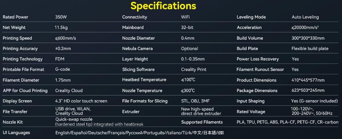 CREALITY ENDER-3 V3 PLUS 3D PRINTER