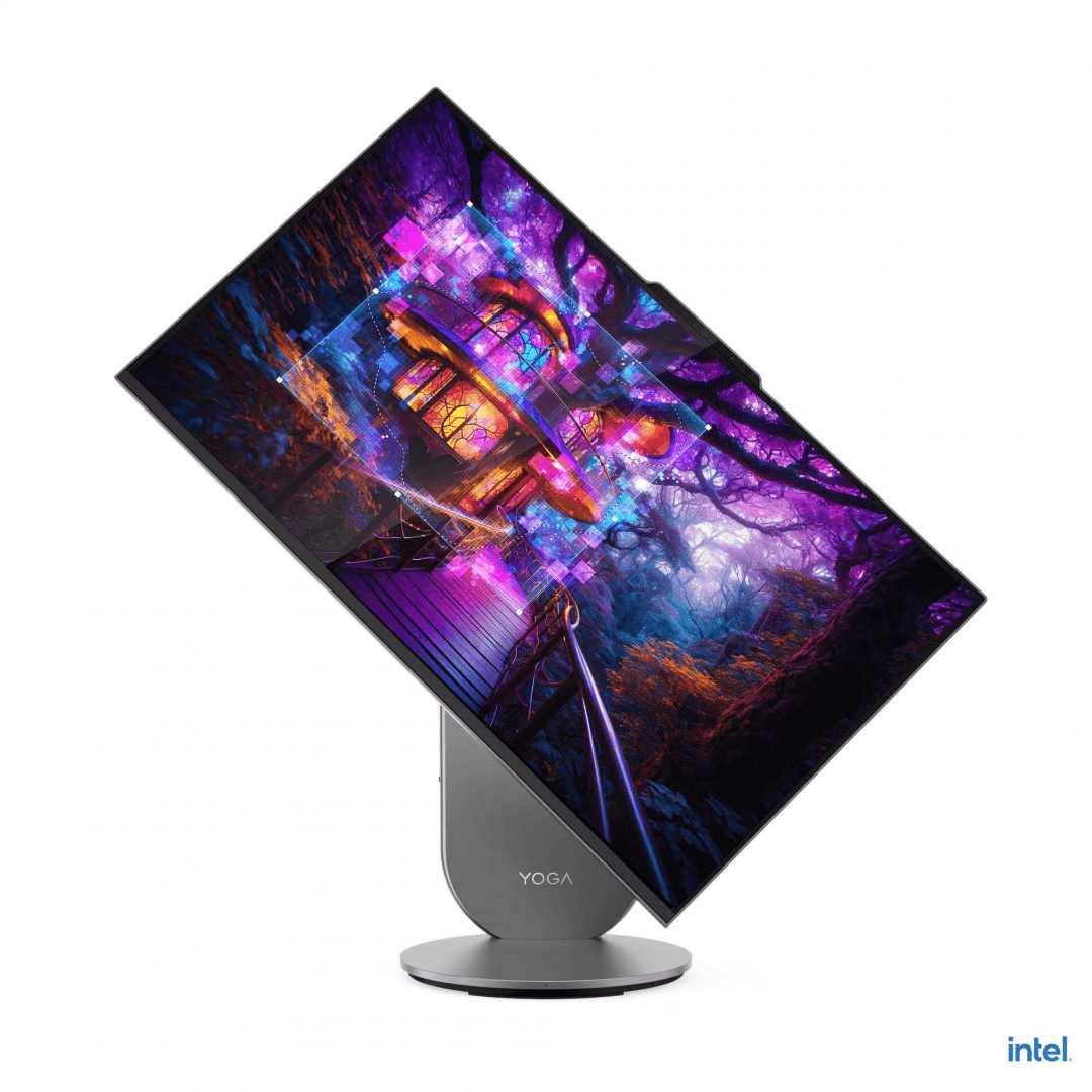 All-in-One Lenovo Yoga AIO 27IAH10 27" QHD (2560x1440) IPS 400nits, 99% sRGB, 4 side like, 120Hz, Intel® Core Ultra 5 125H, 14C (4P + 8E + 2LPE) / 18T, Max Turbo up to 4.5GHz, 18MB, video Integrated Intel® Arc™ Graphics, RAM 1x 16GB Soldered LPDDR5x-7467; Memory soldered to systemboard, no slots