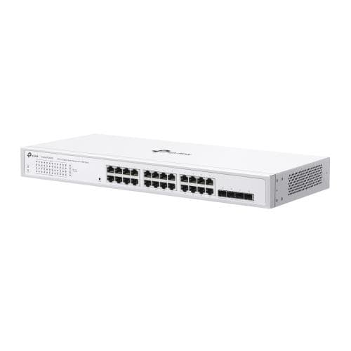 Switch TP-Link cu 24 de porturi,  24× 10/100/1000 Mbps RJ45 Ports (Auto- Negotiation/Auto MDI/MDIX), capacitate switch 56 Gbps, dimensiuni (440× 180×44 mm)