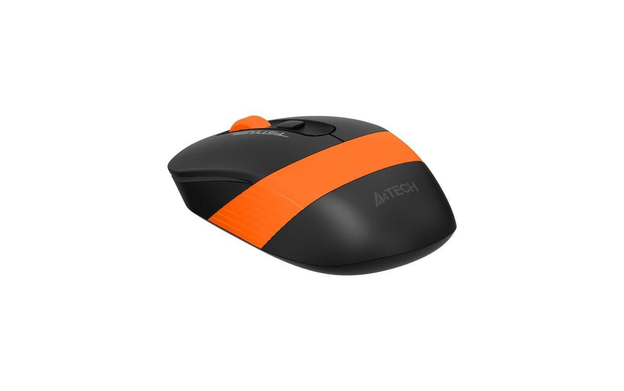 Mouse A4tech, gaming, wireless, optic, 2000 dpi, negru / portocaliu
