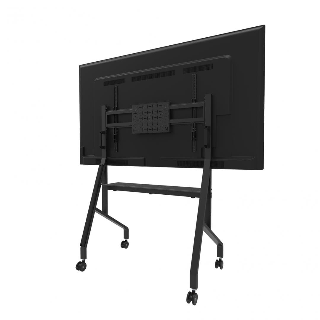 Stand mobil de podea Neomounts 55"-86" 76kg VESA 100x100 - 900x600 negru