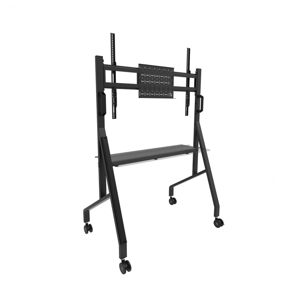 Stand mobil de podea Neomounts 55"-86" 76kg VESA 100x100 - 900x600 negru